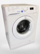 An Indesit washing machine.
