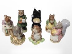 Seven Beswick Beatrix Potter figures, as illustrated.