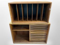 A 20th-century Danish teak low cabinet fitted with drawers,