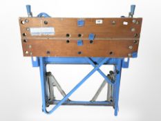 A Workmate folding work bench.