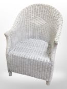 A painted loom armchair.