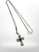 A fine Italian silver crucifcix.