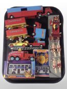 A group of diecast models including Corgi Chipperfield's Circus Wagons,