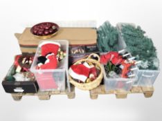 A pallet of a very large quantity of Christmas decorations