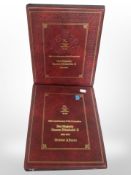 Two albums of stamps