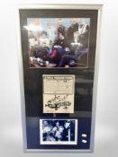 A framed Sex Pistols montage,