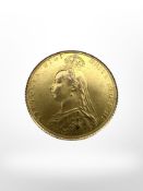 A Victorian full sovereign 1891. CONDITION REPORT: 7.1g.