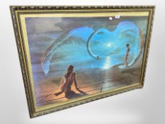 A gilt framed print after D Pearson 102 cm x 73 cm