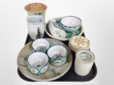 A group of 20th-century Danish studio pottery wares including shallow bowls, fruit bowls, vases,etc.