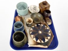 A group of Danish studio pottery wares, vases,