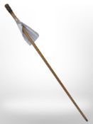 A swagger stick with pommel marked '110 Overseas Battalion Perth Canada' length 70cm.