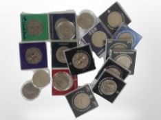 Approximately 20 assorted crowns.