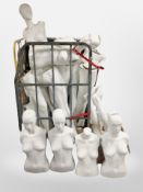 A large quantity of mannequin parts