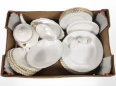 A box of Royal Albert Val D'or china