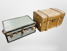 Two early 20th century luggage case,