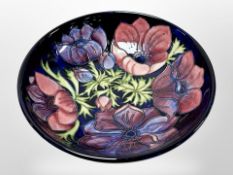 A Moorcroft fruit bowl, diameter 26.5cm.