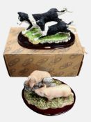 A Juliana Collection figure of two pigs, height 17cm,