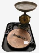 A Salters improved family scale and a further trade spring balance scale.