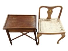 An Edwardian mahogany plant stand, height 58 cm,