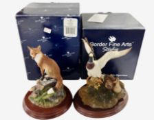 A Border Fine Arts Country Characters figure, 'Watching and Waiting', and a further figure,