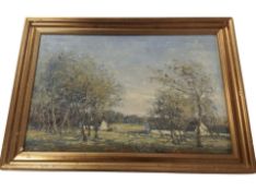 Danish school : Impressionist landscape, oil on canvas,