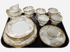 23 pieces of Salisbury Chelsea tea china.