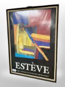 A continental museum poster, 'Estève'.