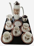An Arthur Wood part tea set.