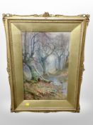 Taylor Ireland : A haunt of the wild duck, watercolour, 52cm x 33cm.