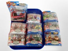 A group of Hasbro figures including Marvel Superhero Squad.