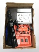 A Grundig Ocean-Boy 820 portable radio, together with a Sky-Watcher telescope,