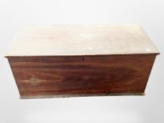 A 19th century pine blanket box,
