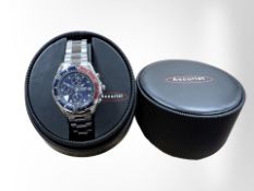 An Accurist chronograph wristwatch, in box.