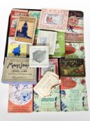 A group of vintage games and puzzles.