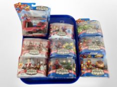 A group of Hasbro figures including Marvel Superhero Squad.