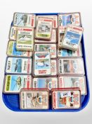 A group of Top Trumps cards.