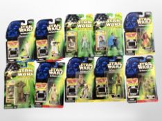 10 Kenner Star Wars action figures, boxed.