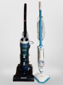 A Hoover vacuum and a Vax steam cleaner