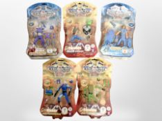 Five Character Biker Mice from Mars figures, boxed.