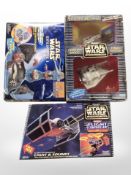 Three Micro Machines Star Wars models, boxed.