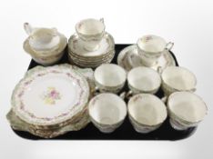 28 pieces of Tuscan Plant tea china.