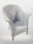 A painted loom armchair.