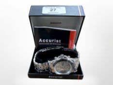 An Accurist chronograph wristwatch.