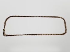 A 9ct gold necklace, length 40cm. CONDITION REPORT: 6.9g.