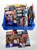 Nine Hasbro Disney Star Wars action figures, boxed.