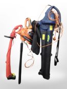 A Sovereign electric garden strimmer,