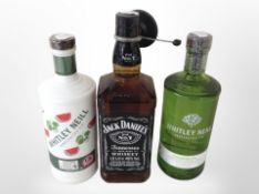 A bottle of Jack Daniel's Tennessee Whiskey, 1 litre,