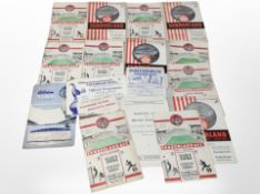 A group of vintage football match day programmes of Newcastle and Sunderland interest,