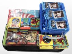 A tray of trading cards -The Cat in the Hat, Smack Down,