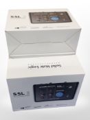 Four boxed Solid State Logic 2 USB audio interfaces